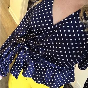 Polka dot blouse